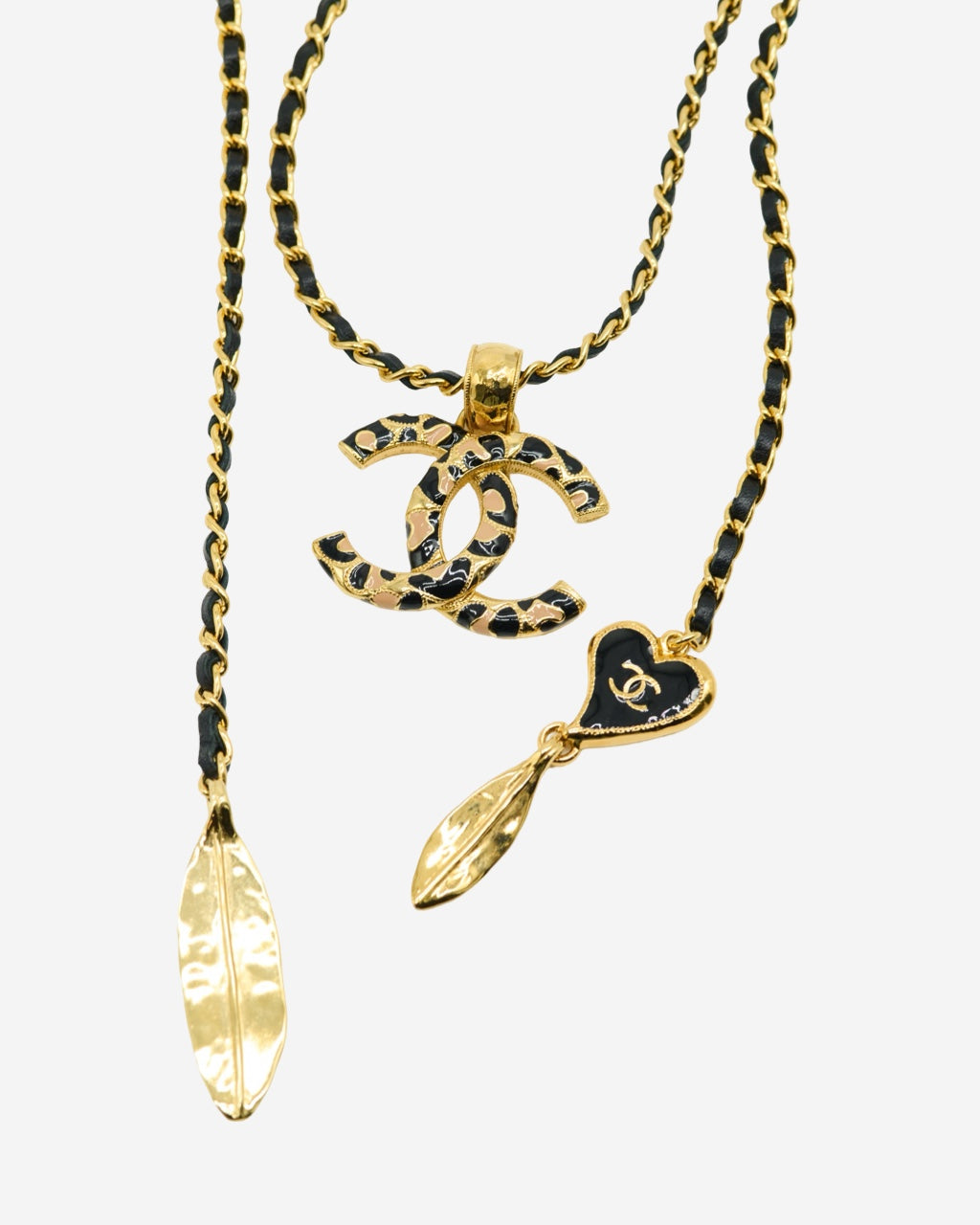 Collar Chanel CC Heart