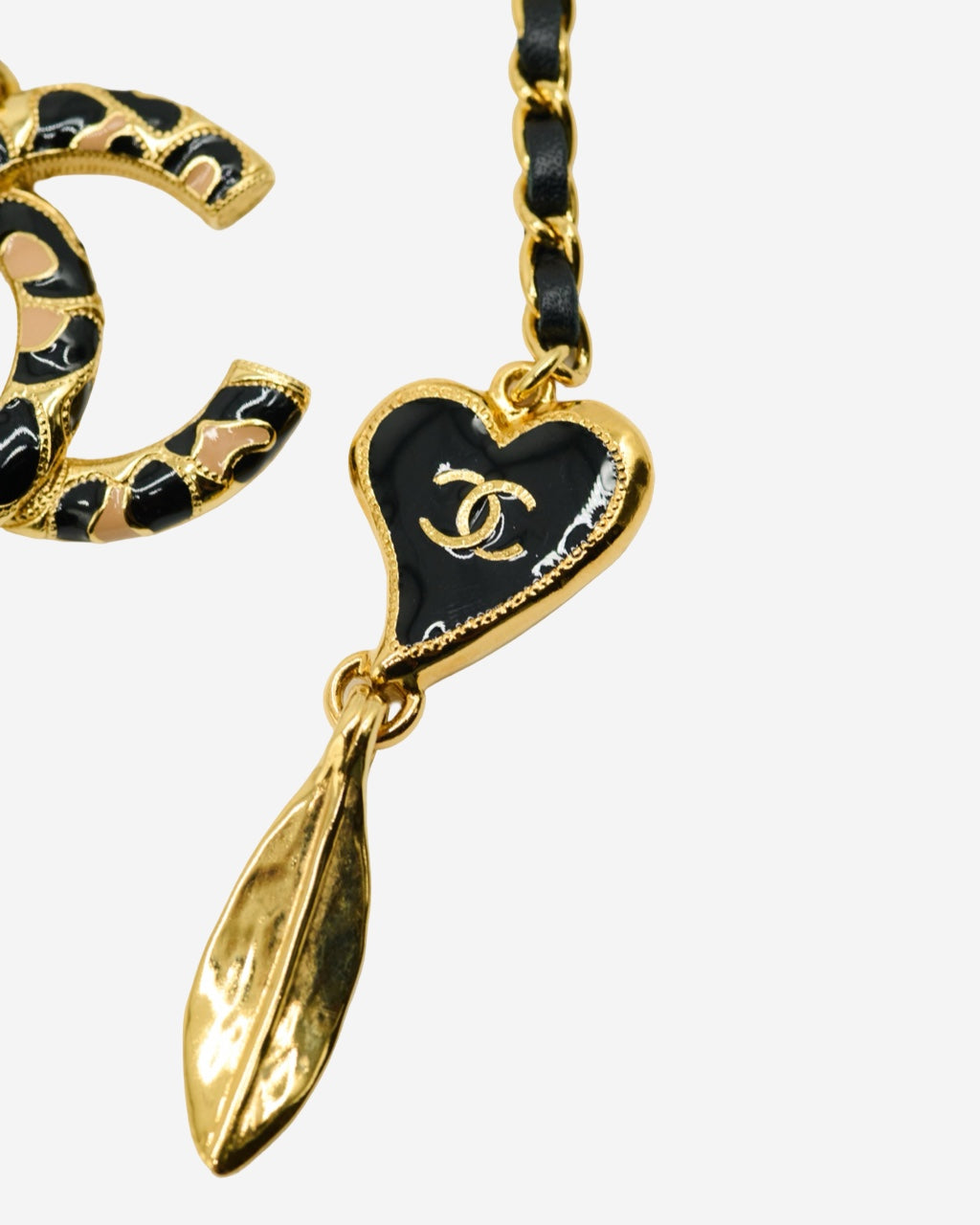 Collar Chanel CC Heart