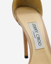 Tacones Jimmy Choo Beige Rhinestones 37.5