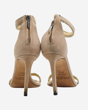 Tacones Jimmy Choo Beige Rhinestones 37.5