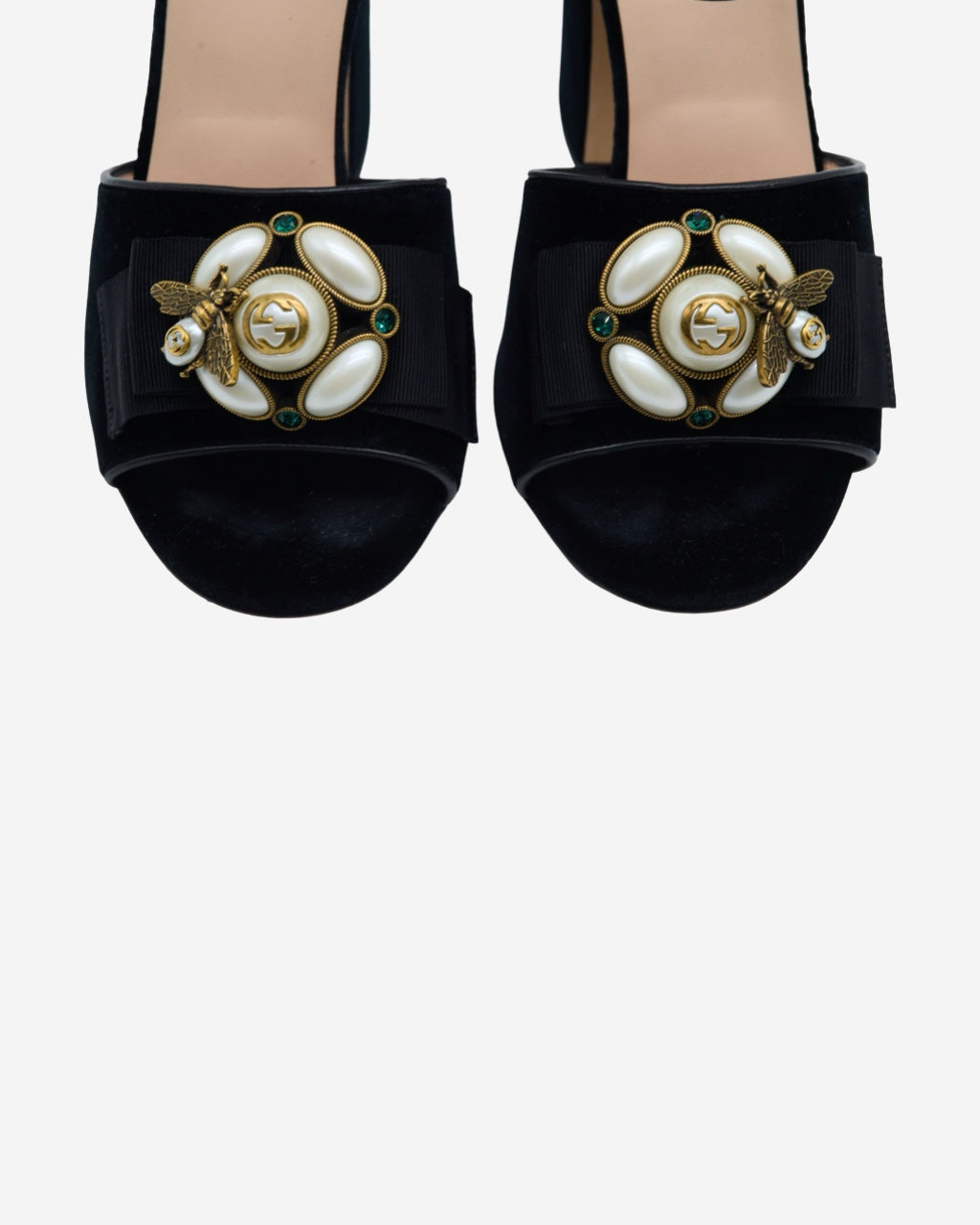Tacones Gucci Bee Pearl 38