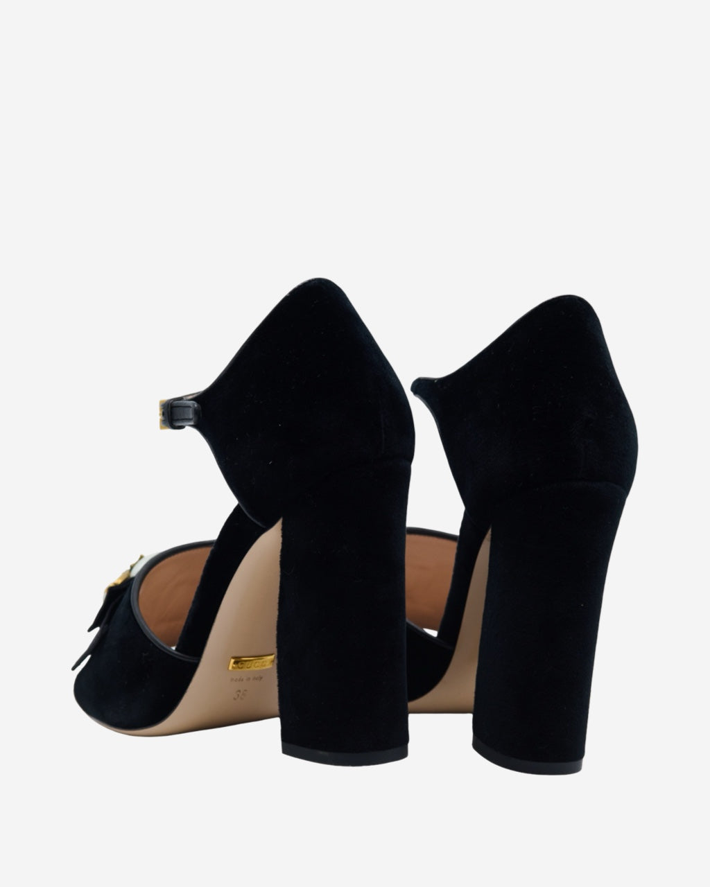 Tacones Gucci Bee Pearl 38