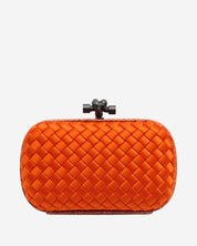 Clutch Bottega Veneta Intrecciato Naranja
