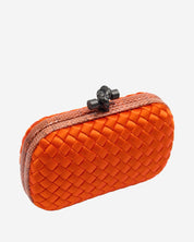 Clutch Bottega Veneta Intrecciato Naranja