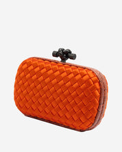 Clutch Bottega Veneta Intrecciato Naranja