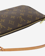 Louis Vuitton Pochette Canvas Monogram Bag