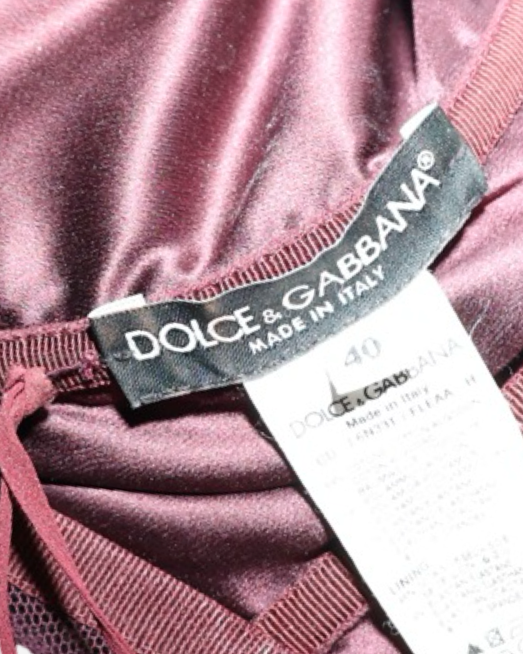 Dolce & Gabbana Strapless Dress