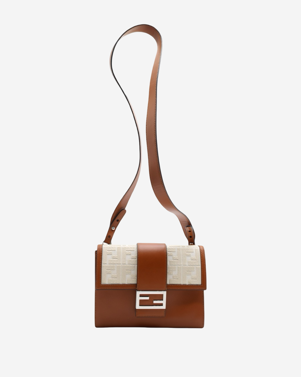 Fendi Flat Baguette Zucca Bag