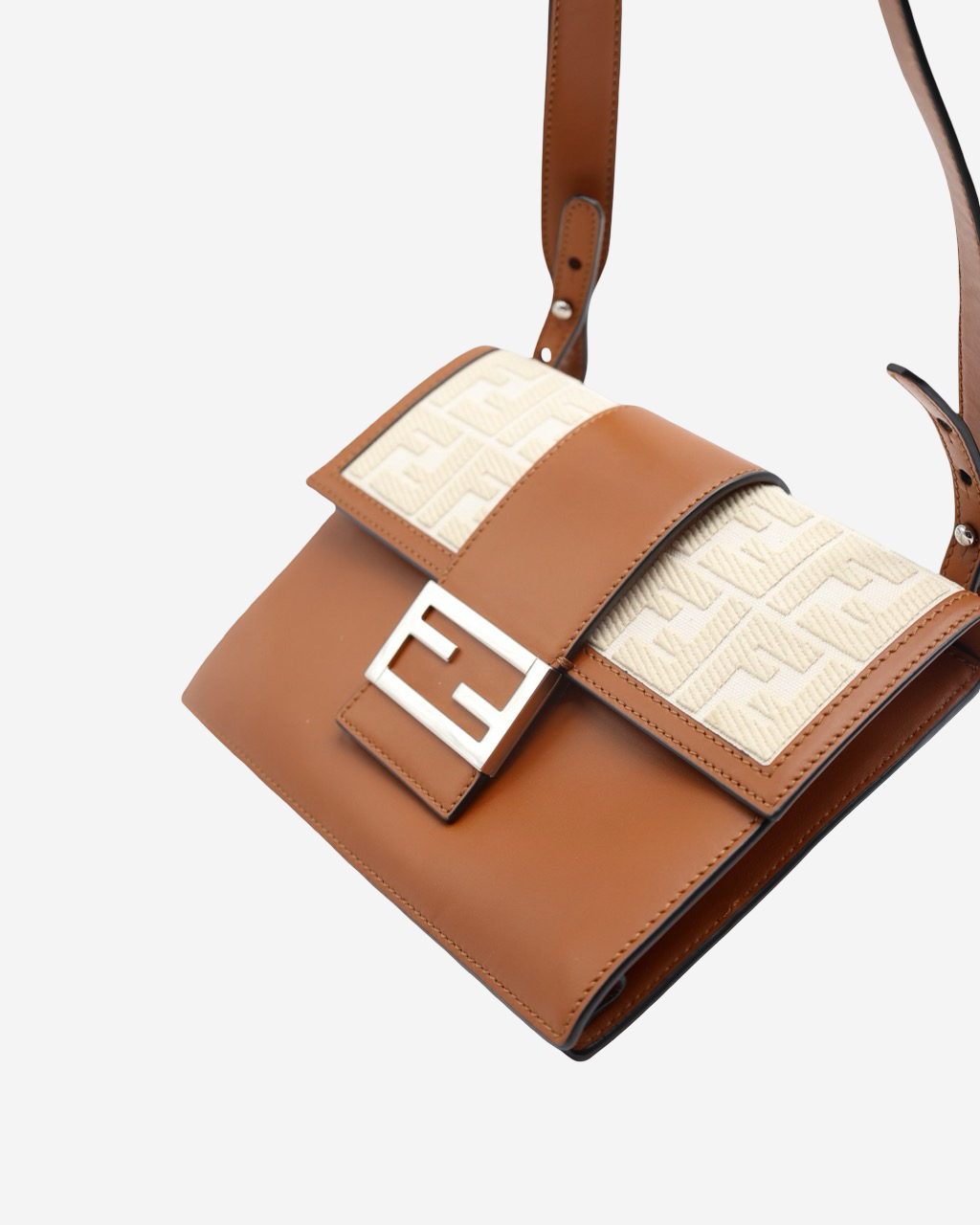 Fendi Flat Baguette Zucca Bag