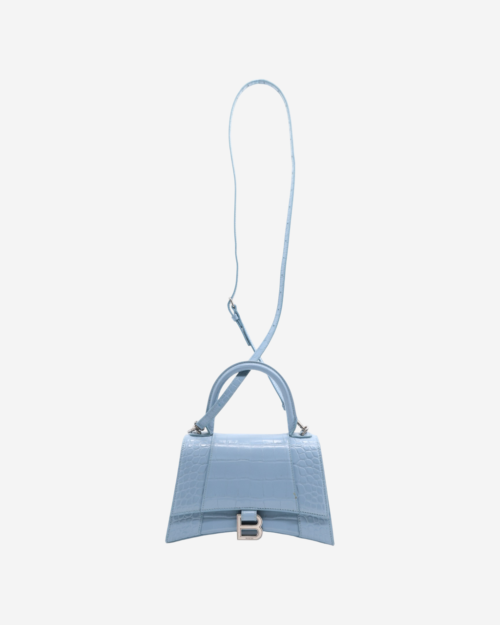 Balenciaga Hourglass Mini Croc Bag