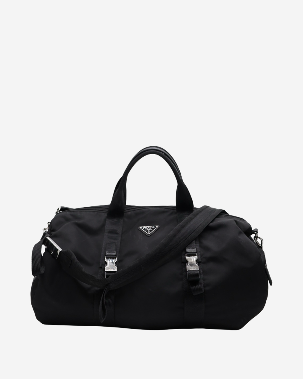 Prada Bowling Weekender Nylon Bag