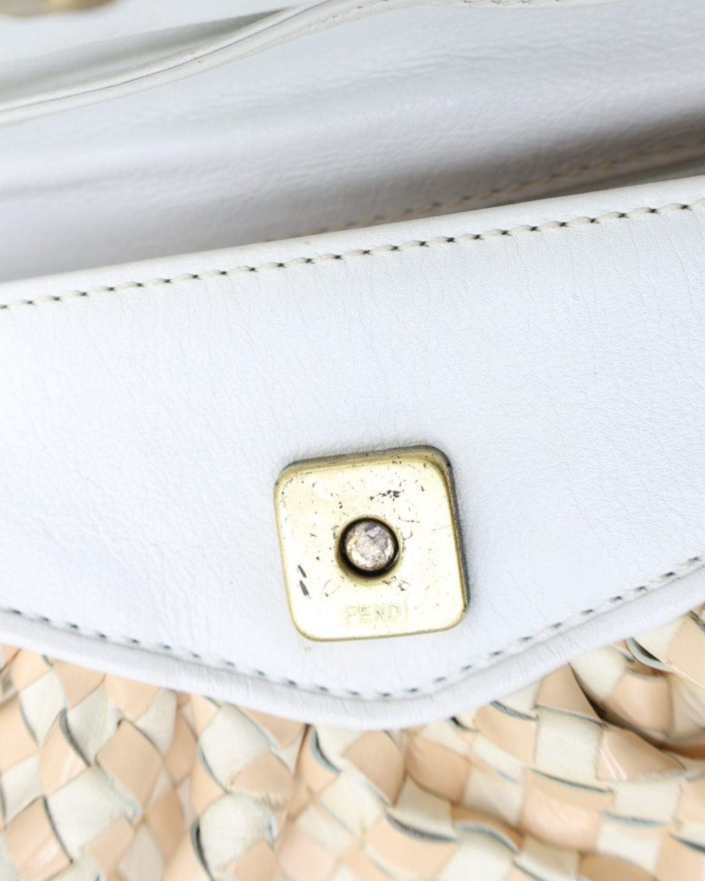 Clutch Vintage Fendi Nude