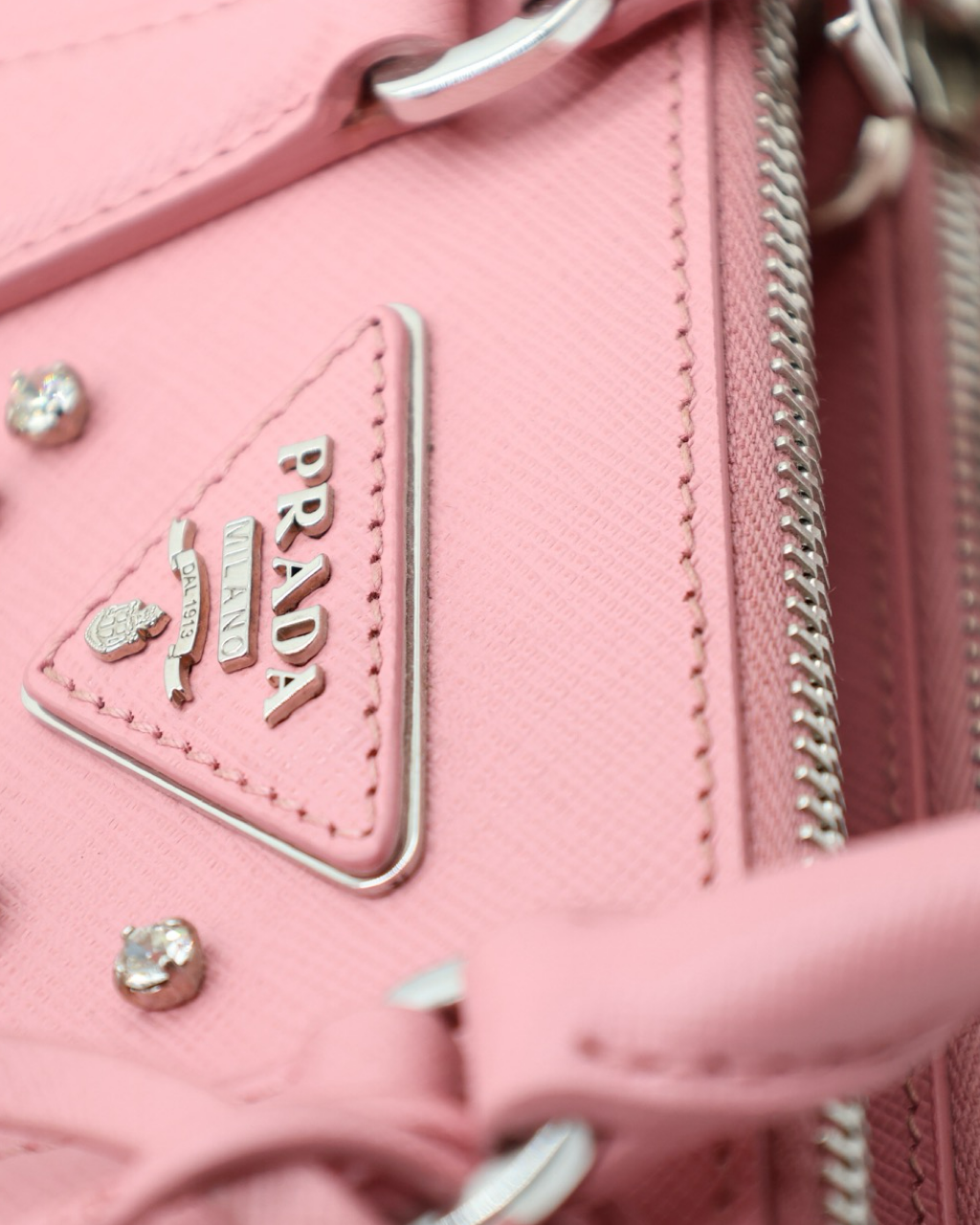 Bolsa Prada Mini Galleria Rhinestones