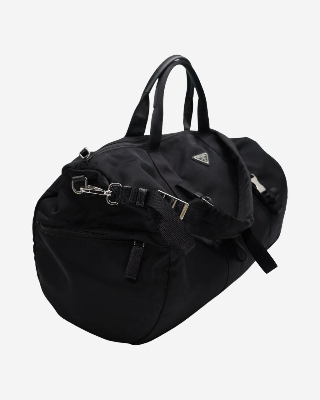 Prada Bowling Weekender Nylon Bag