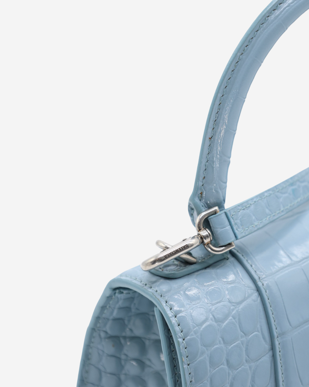 Balenciaga Hourglass Mini Croc Bag