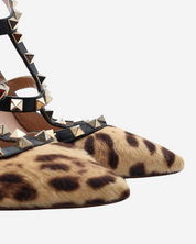 Valentino Rockstud Fur Heels 37.5