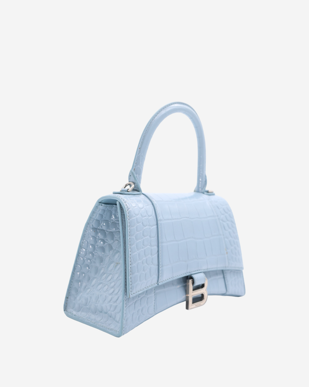 Balenciaga Hourglass Mini Croc Bag