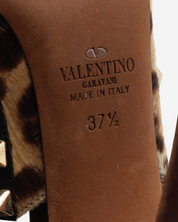 Valentino Rockstud Fur Heels 37.5