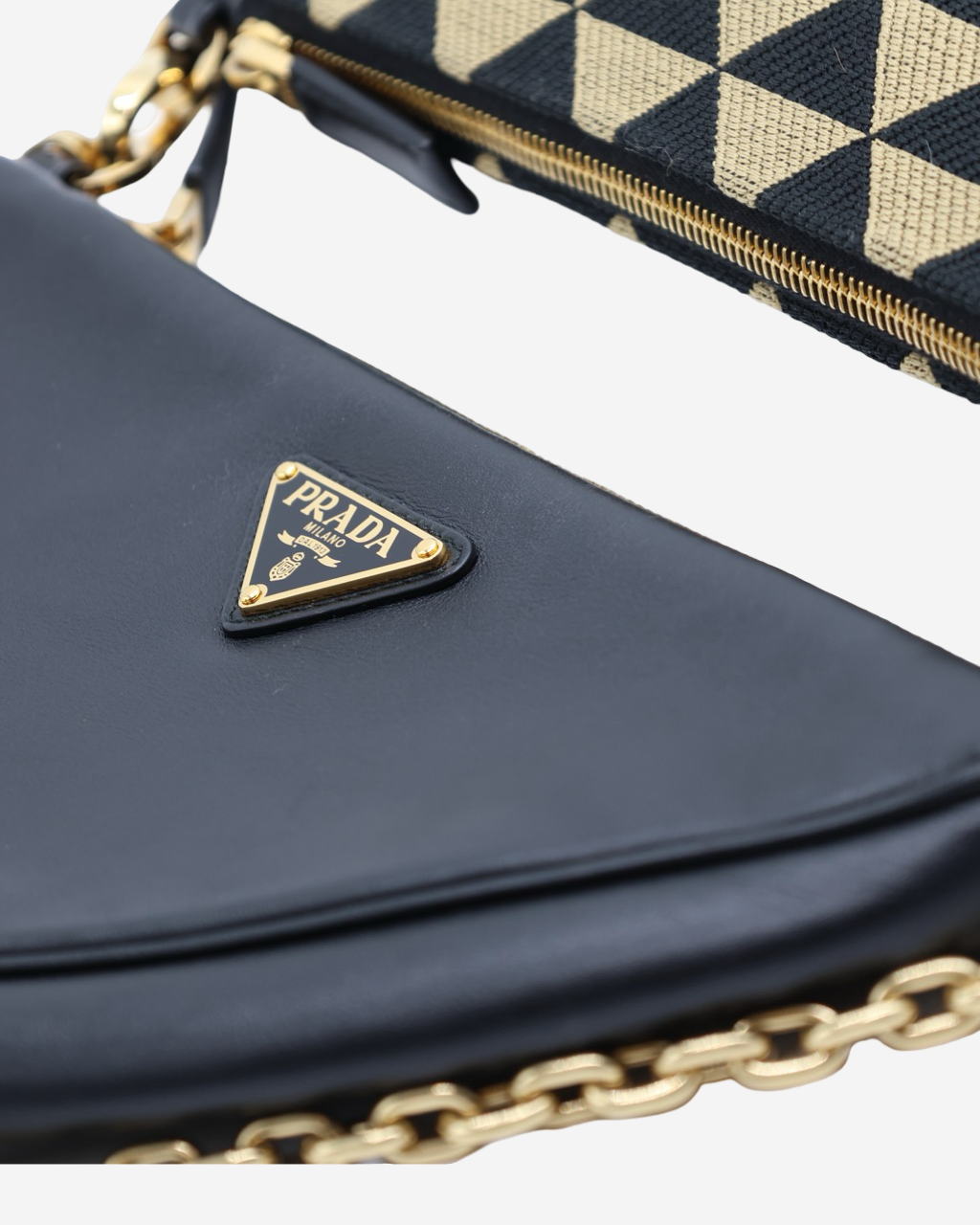 Bolsa Prada Triangolo Doble Pochette